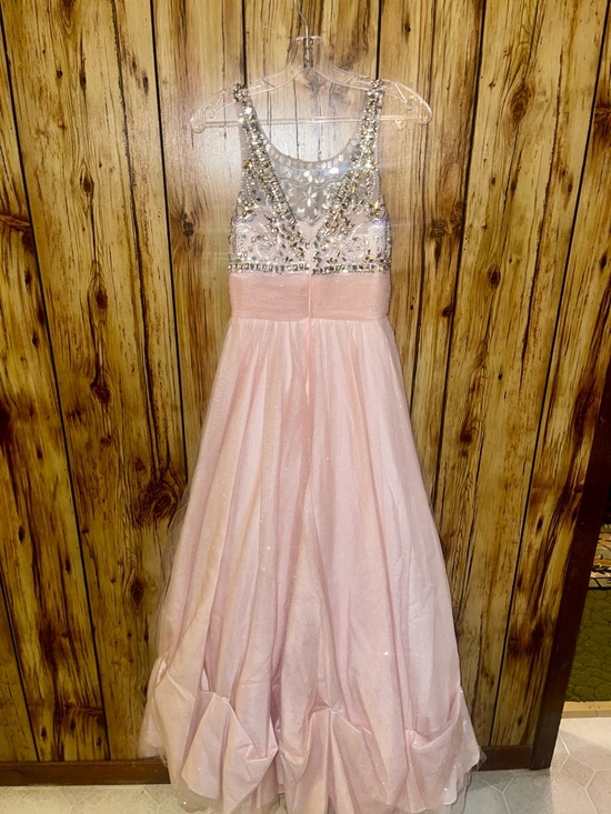 Blush Pink Beaded Prom Dress Size 4 Sparkly Tulle Princess Formal Gown Sudio 17 - Picture 2 of 6